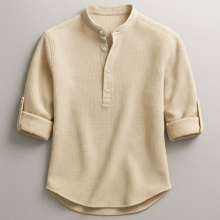 Shon - Long Sleeve Shirt With Button Down Collar