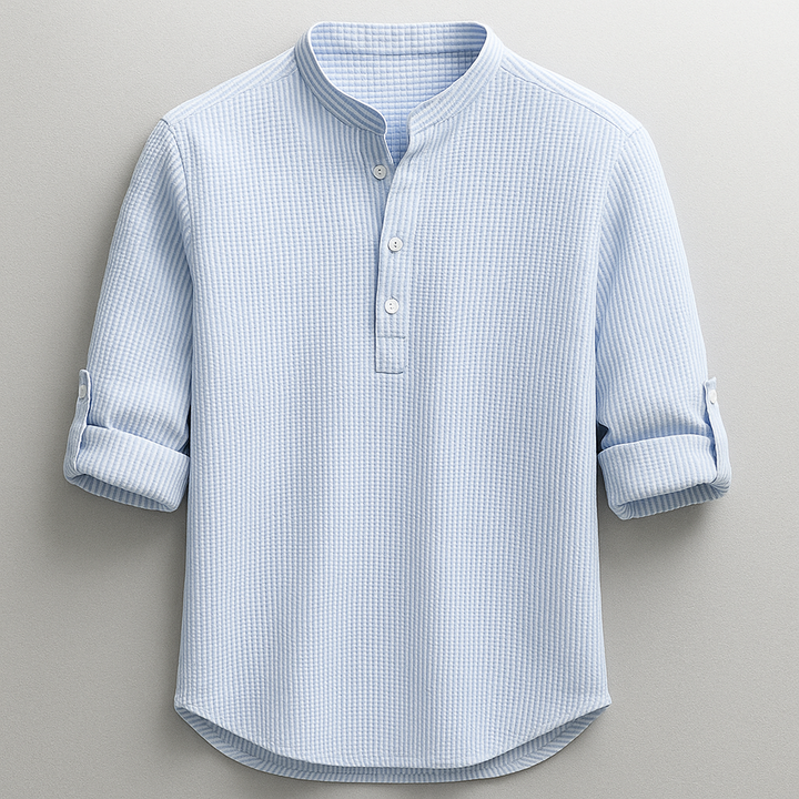 Shon - Long Sleeve Shirt With Button Down Collar