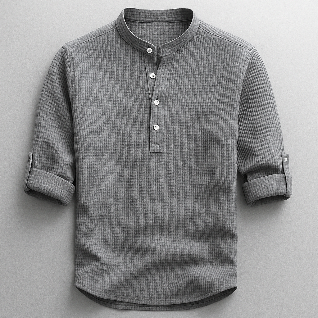 Shon - Long Sleeve Shirt With Button Down Collar