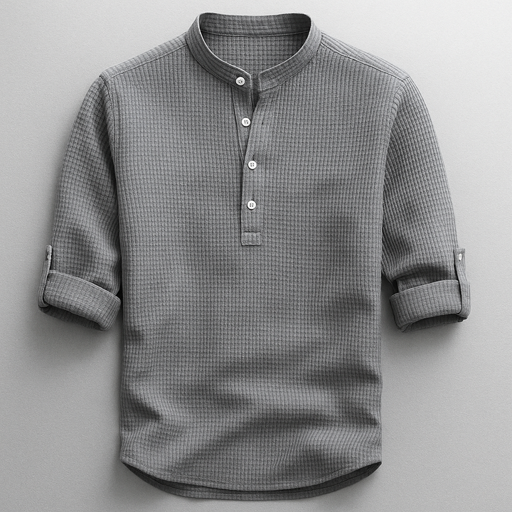 Shon - Long Sleeve Shirt With Button Down Collar