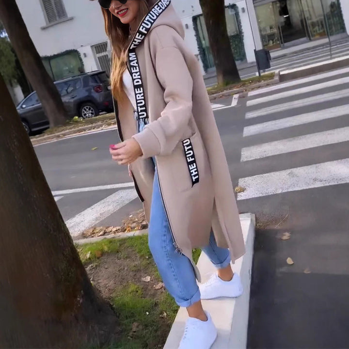 Aleixo - Elegant Long Hooded Sweatershirt