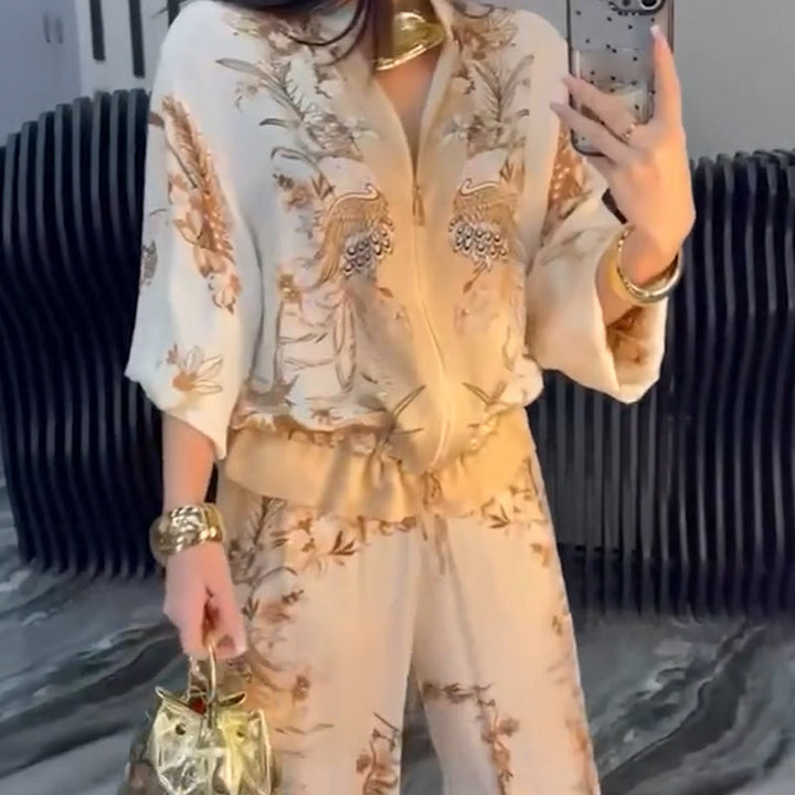 Sunmi - Elegant Two Piece Zippered Set