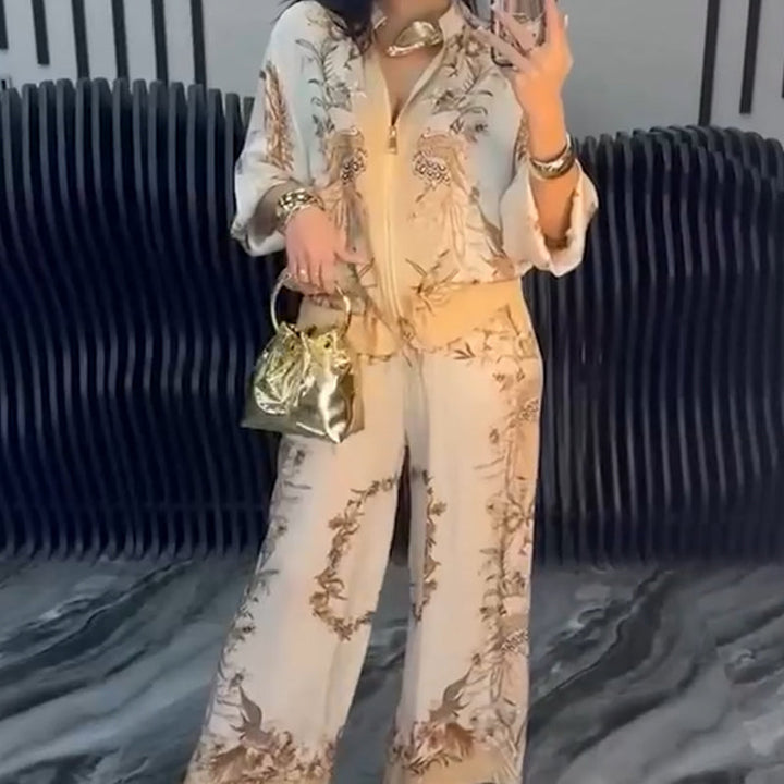 Sunmi - Elegant Two Piece Zippered Set