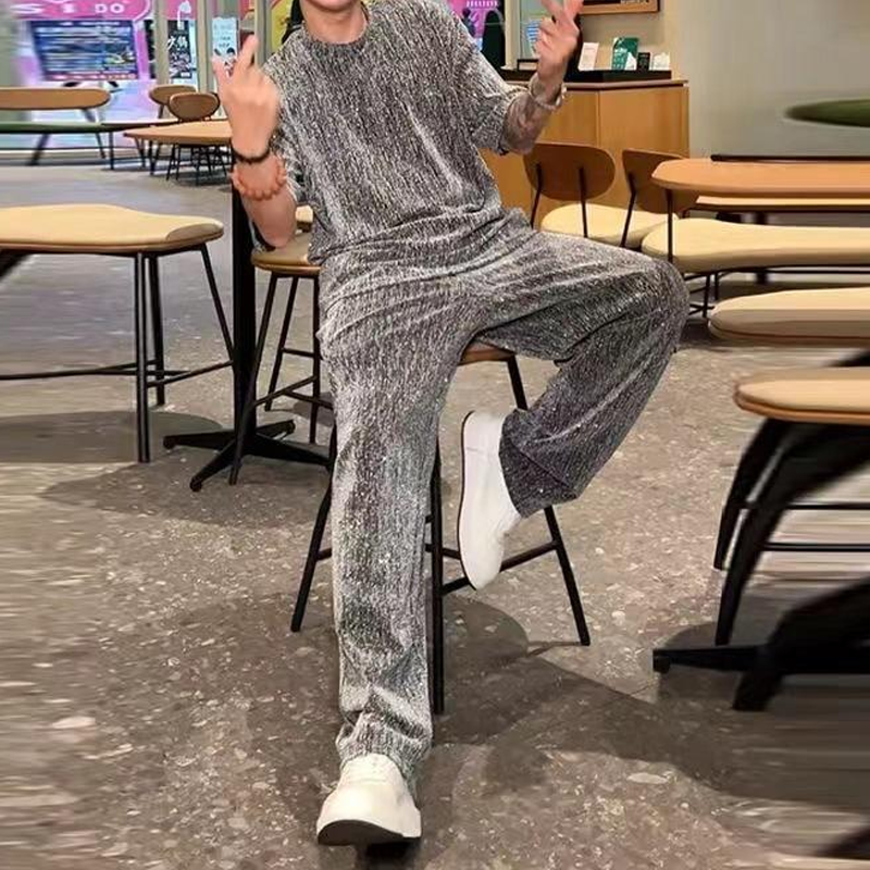 Solomon - Short Sleeve Two Piece Set