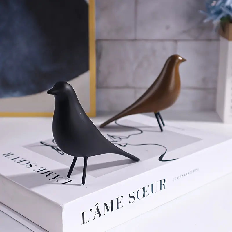 DecoPerch - Art Deco Abstract Bird Statues Set