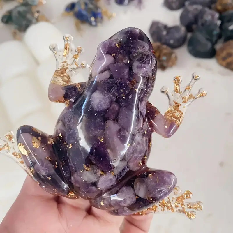 Frostone - Crystal Frog Sculpture For Home Decoration