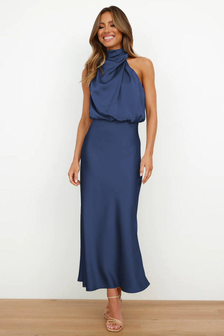 Kangana - Halter Neck Maxi Dress