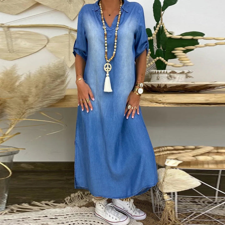 Korinna - V Neck Maxi Dress