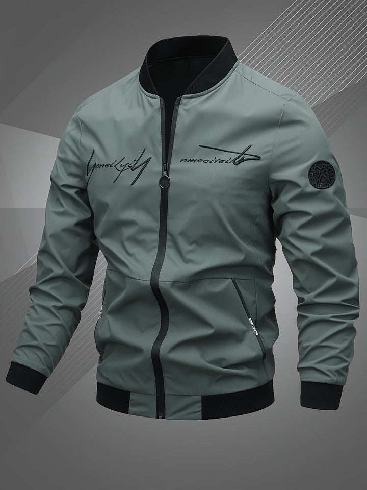 Hammond - Casual Long Sleeve Bomber Jacket
