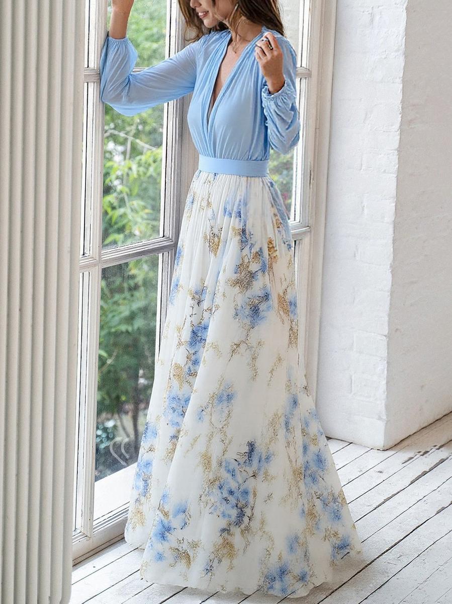 Jeweel - Long Dress With Floral Prints