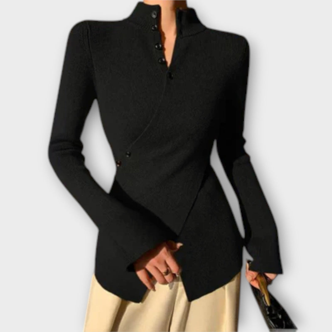 Michiko – Stylish Cotton Knit Sweater