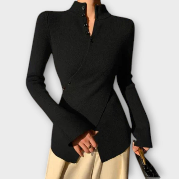 Michiko – Stylish Cotton Knit Sweater