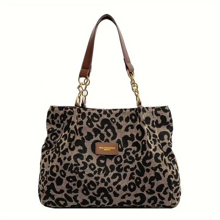 Leonora - Leopard Charm Tote Bag