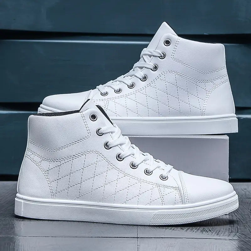 Gayle - Casual Plaid Mid-Top Sneaker