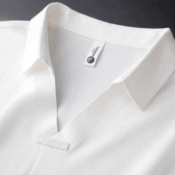 Milton - Breathable Silk Polo Shirt