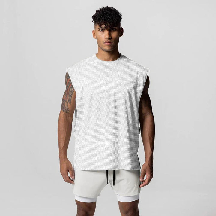 Julius - Round Neck Vest With Open Side