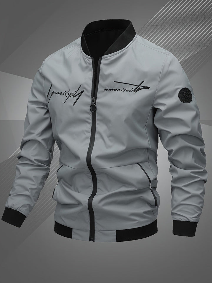Hammond - Casual Long Sleeve Bomber Jacket