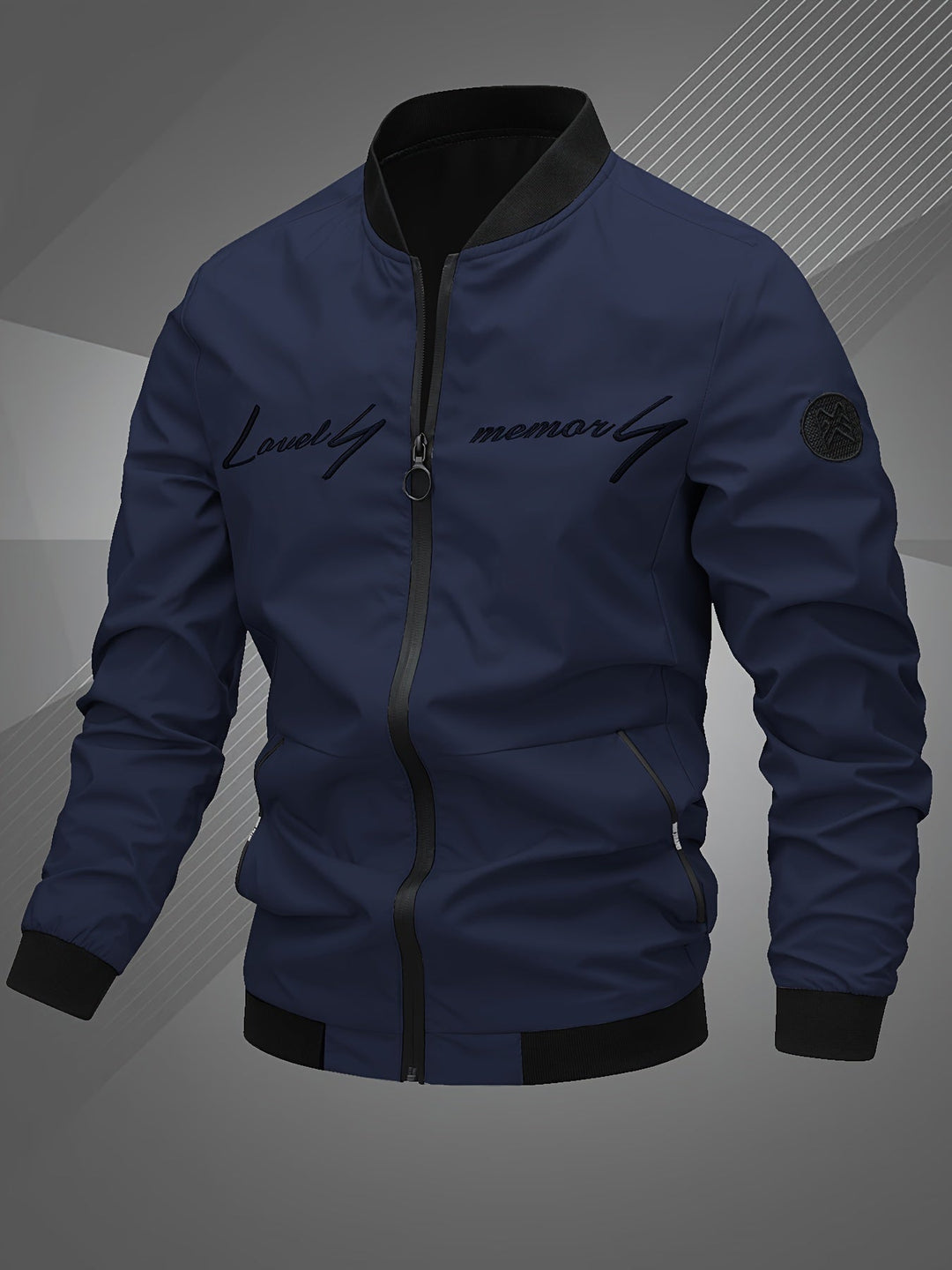 Hammond - Casual Long Sleeve Bomber Jacket