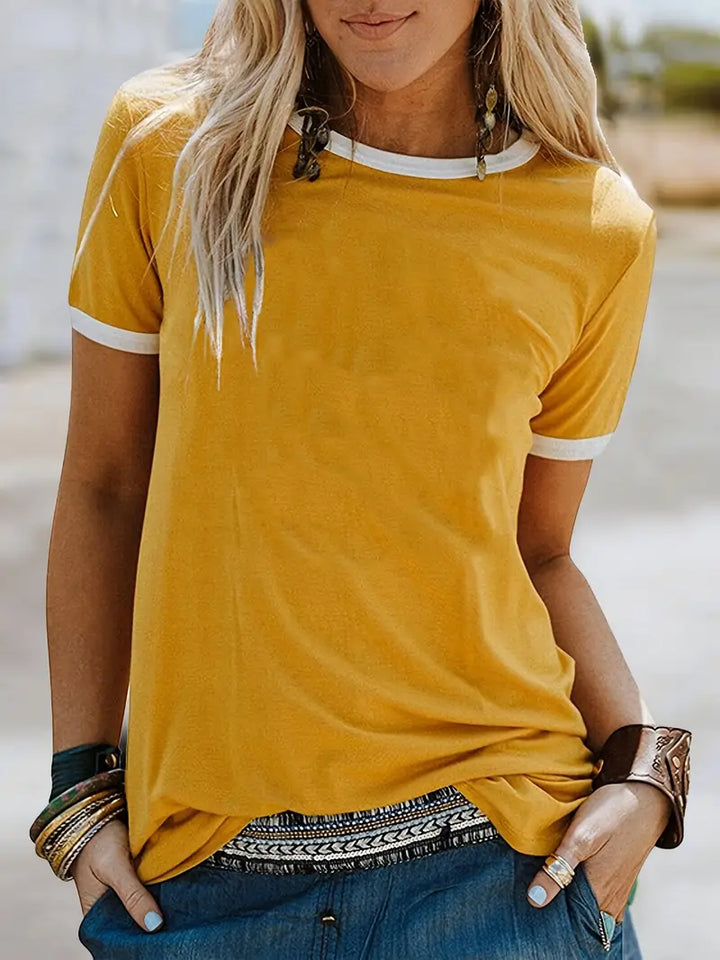 Kisara - Casual Short Sleeve T-Shirt