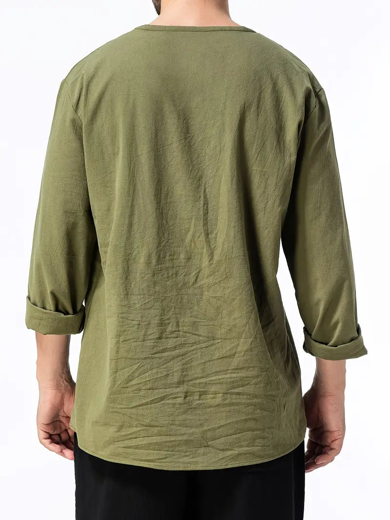 Pawel - Cotton Long Sleeve Shirt