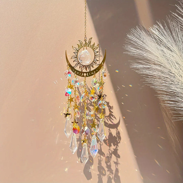 Glowcraft - Sun And Moon Pendant Crystal Light Ornaments
