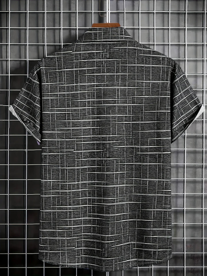 Haroyan - Stylish Plaid Stripe Pattern Shirt