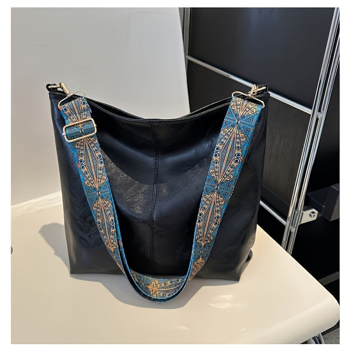 Mirelda - Casual Wide Strap Shoulder Bag