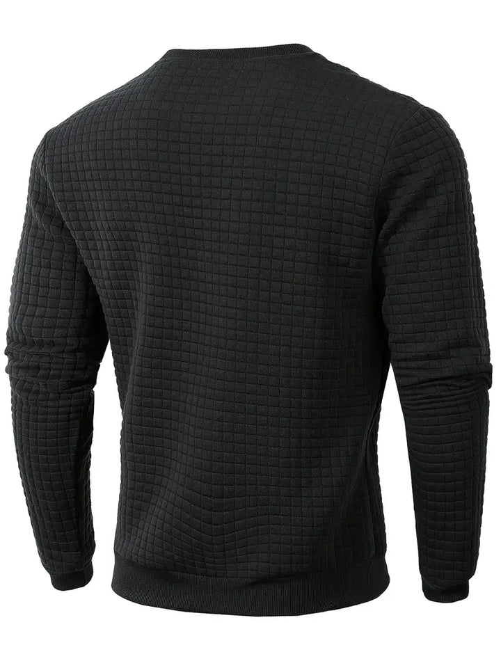 Andreas - Bohemian Plaid Long Sleeve Sweater