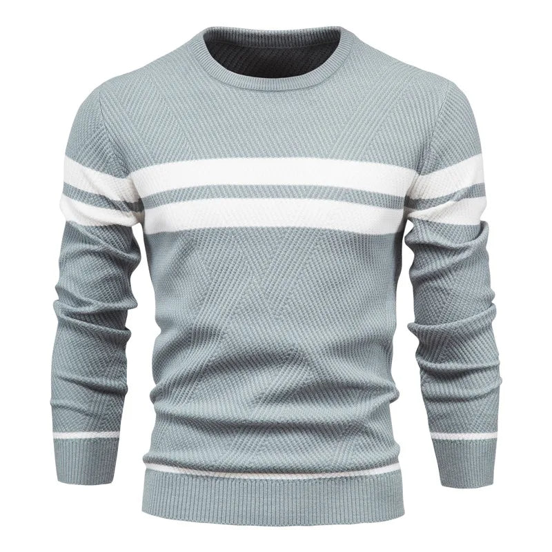 Fawzi - Warm Long Sleeve Patchwork Sweaters