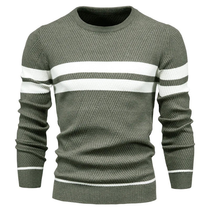 Fawzi - Warm Long Sleeve Patchwork Sweaters