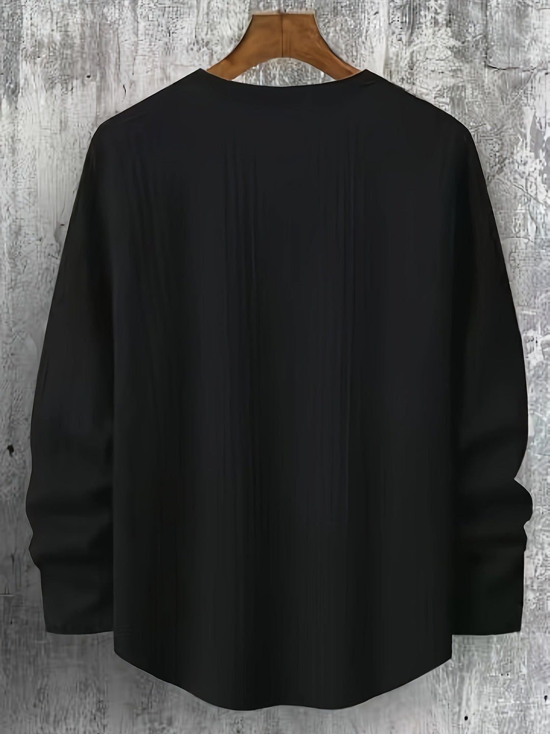 Lyman - Geometric Patterned Long Sleeve Hoodie