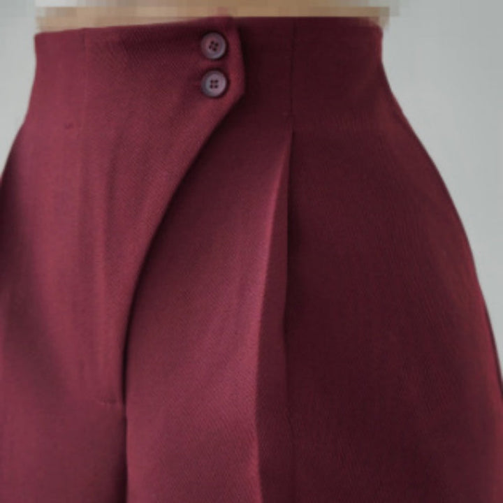 Mariani - Fashionable Wide Leg Trouser